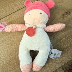 Jolijou Paris Light Pink Baby Doll Lovey Plush 8" Les Petits Calins